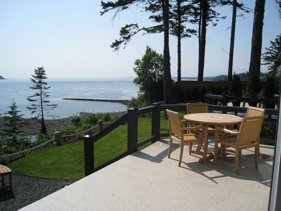 View of Discovery Passage from Cliff Top Patio